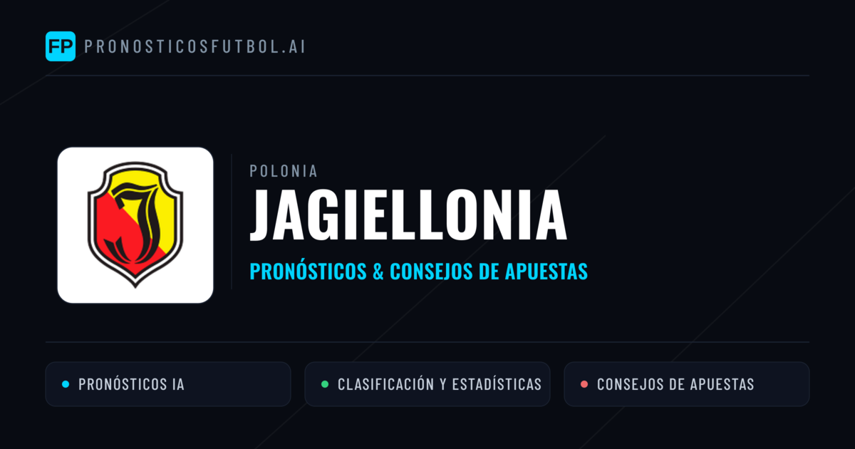 Jagiellonia Pronósticos y estadísticas