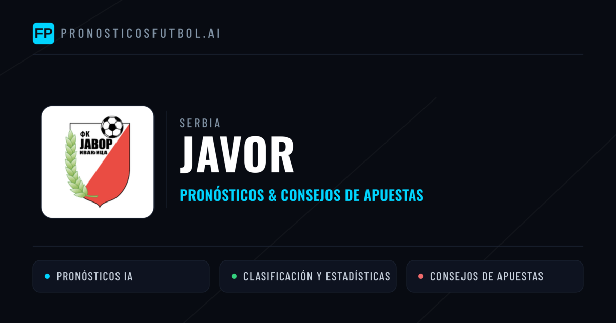 Javor Pronósticos y estadísticas