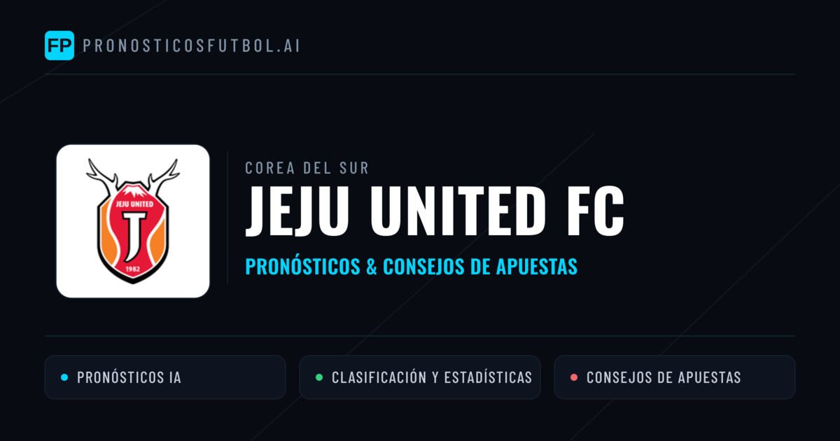 Jeju United FC Pronósticos y estadísticas