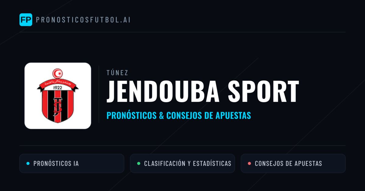 Jendouba Sport Pronósticos y estadísticas
