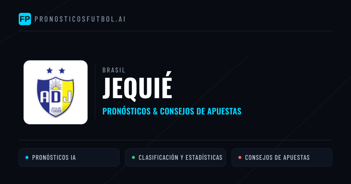 Jequié Pronósticos y estadísticas