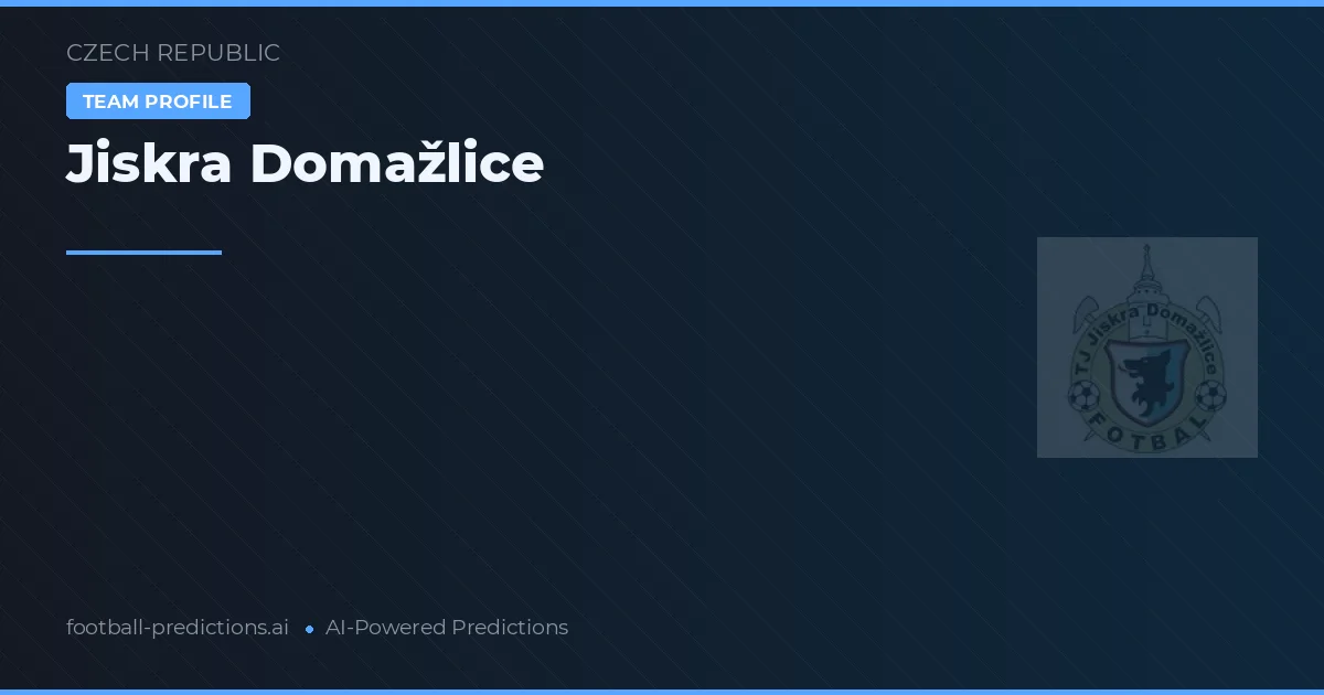 Jiskra Domažlice Pronósticos y estadísticas