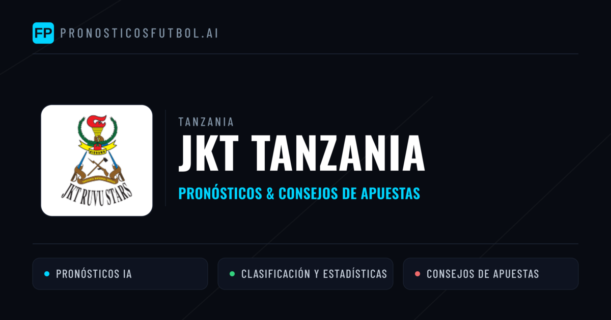 JKT Tanzania Pronósticos y estadísticas