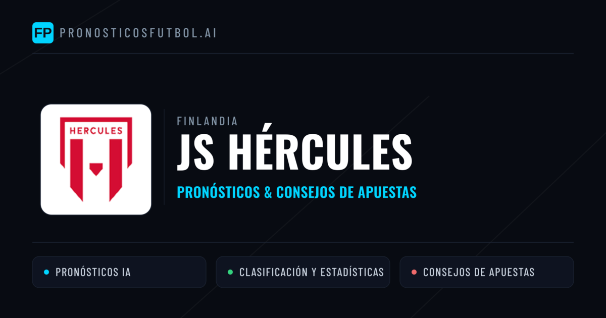 JS Hércules Pronósticos y estadísticas
