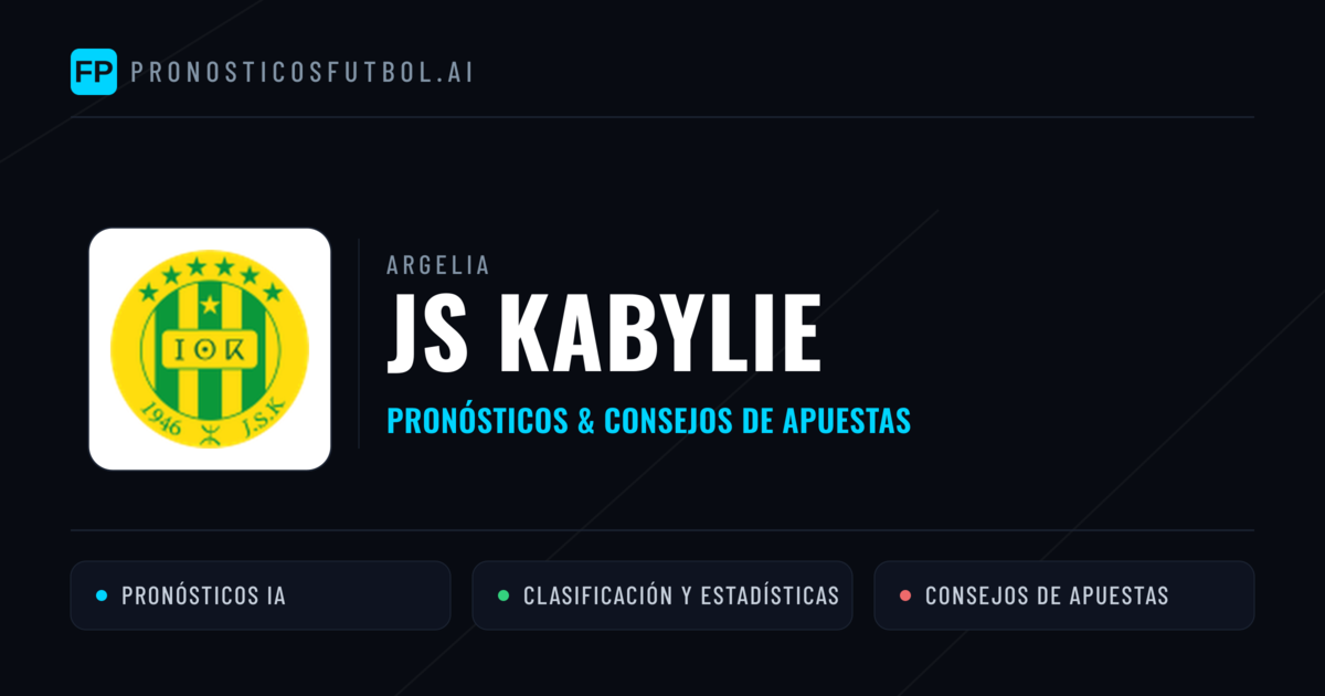 JS Kabylie Pronósticos y estadísticas