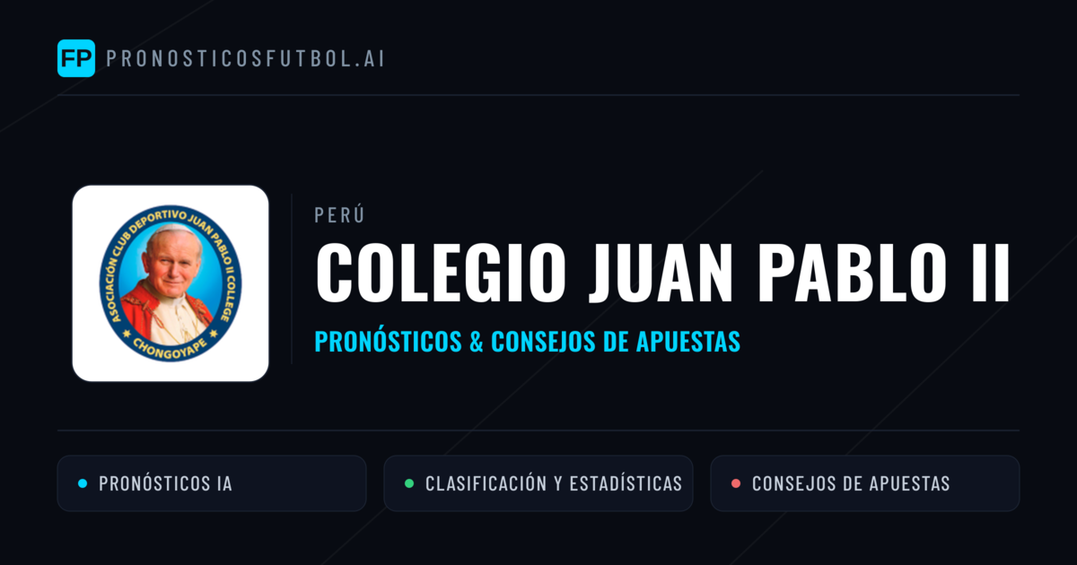 Colegio Juan Pablo II Pronósticos y estadísticas