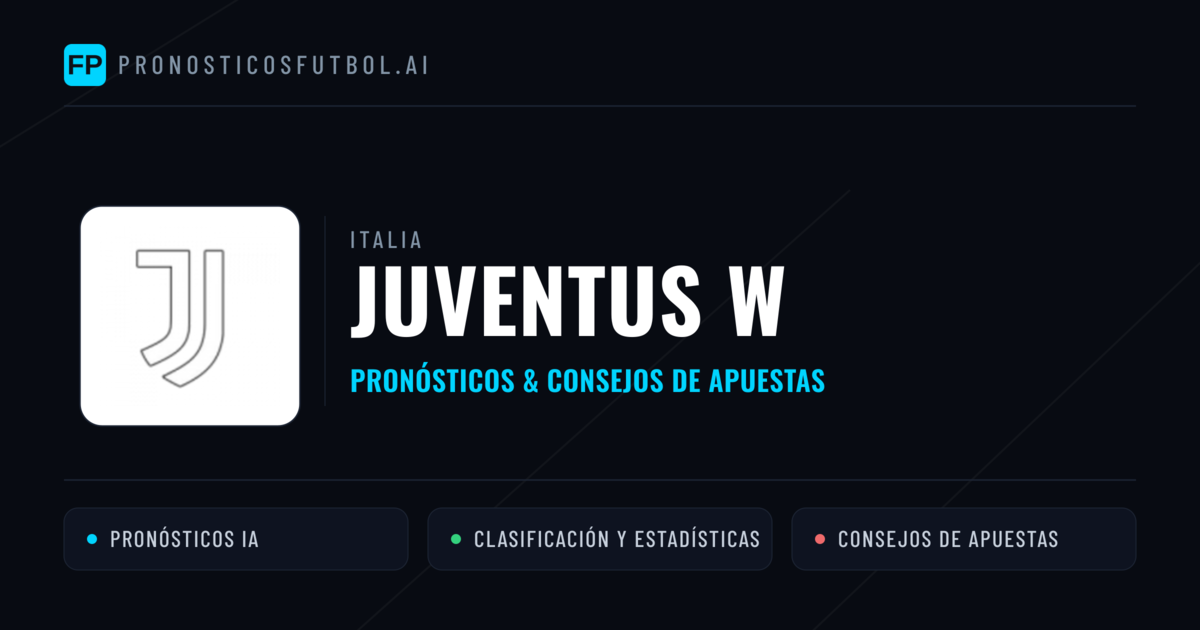 Juventus W Pronósticos y estadísticas