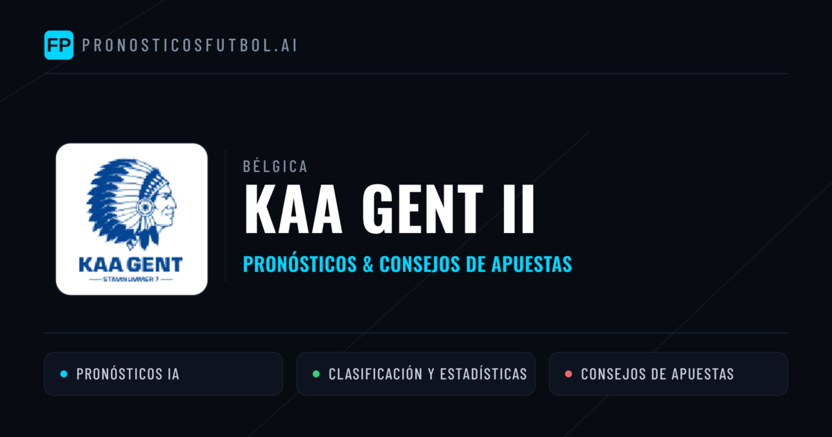 KAA Gent II Pronósticos y estadísticas