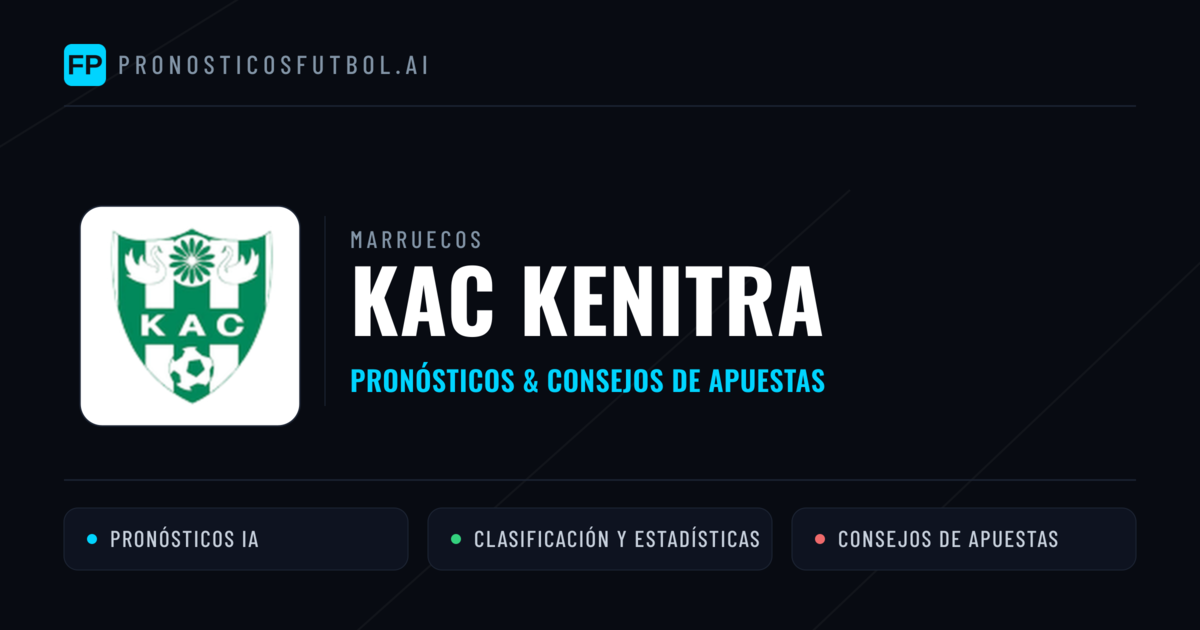 KAC Kenitra Pronósticos y estadísticas