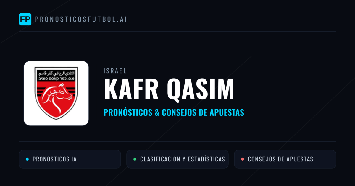 Kafr Qasim Pronósticos y estadísticas