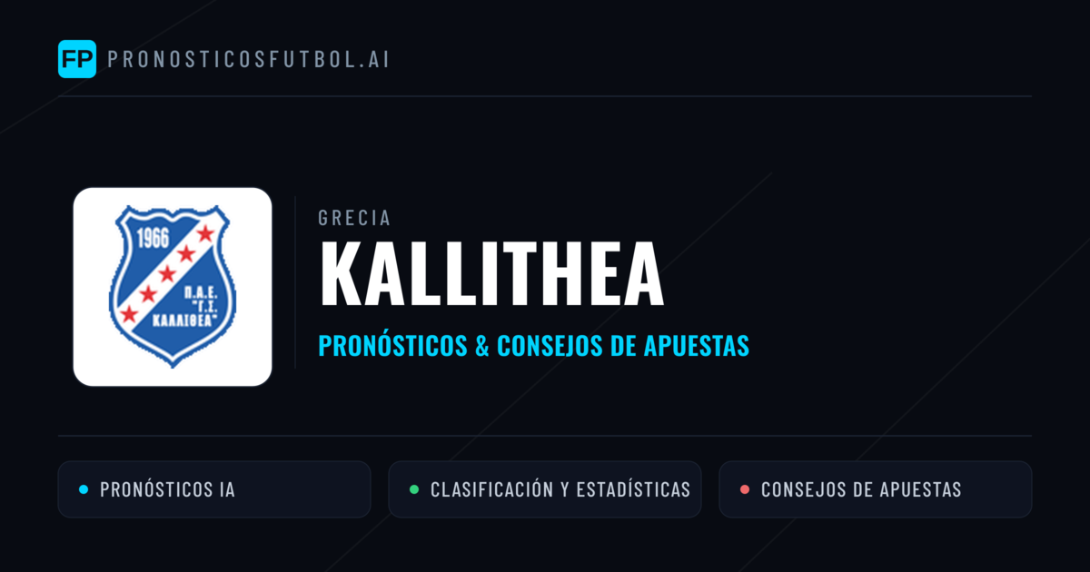 Kallithea Pronósticos y estadísticas