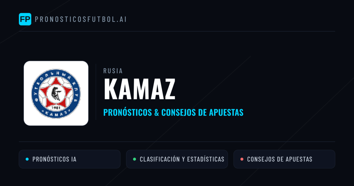 KAMAZ Pronósticos y estadísticas