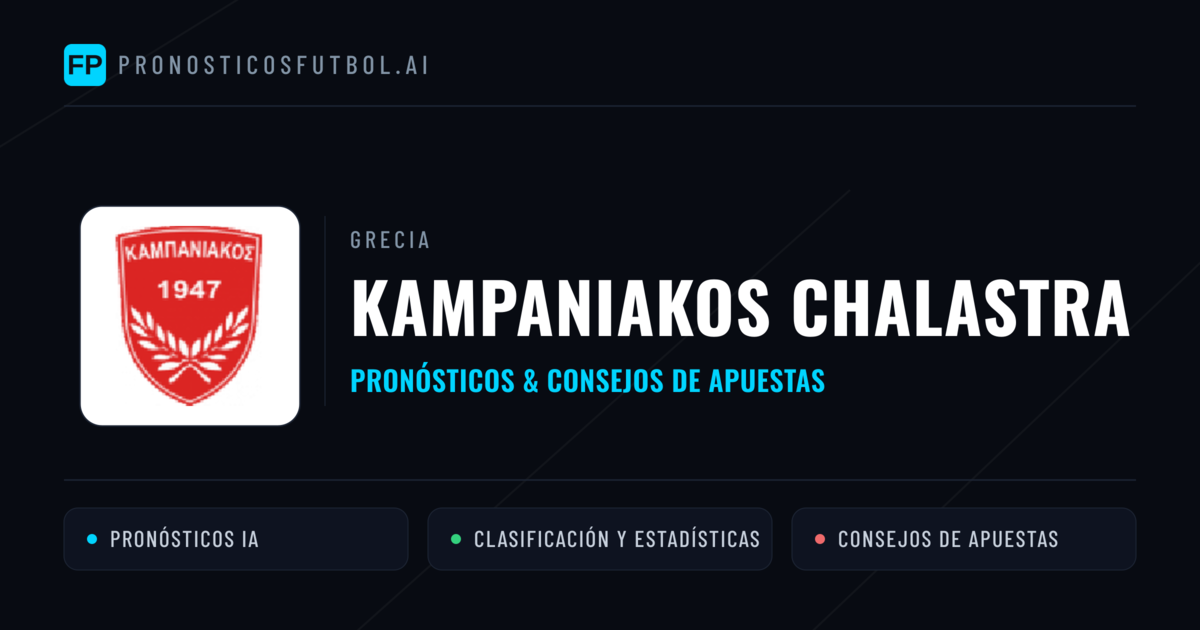 Kampaniakos Chalastra Pronósticos y estadísticas