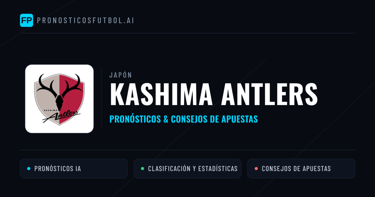Kashima Antlers Pronósticos y estadísticas