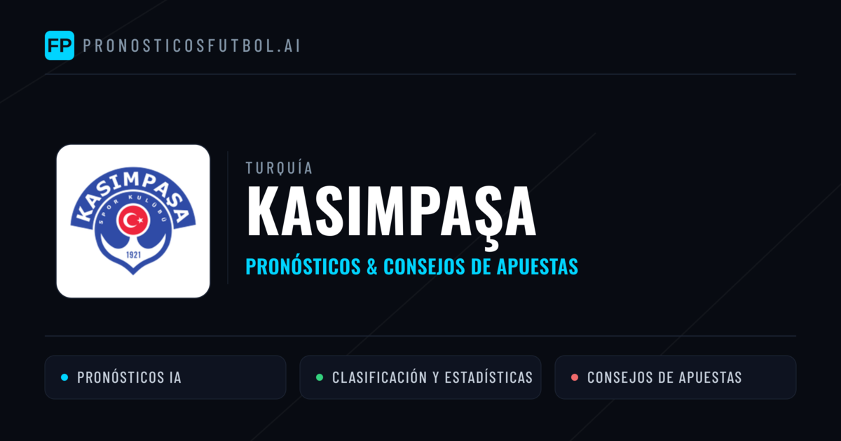 Kasımpaşa Pronósticos y estadísticas