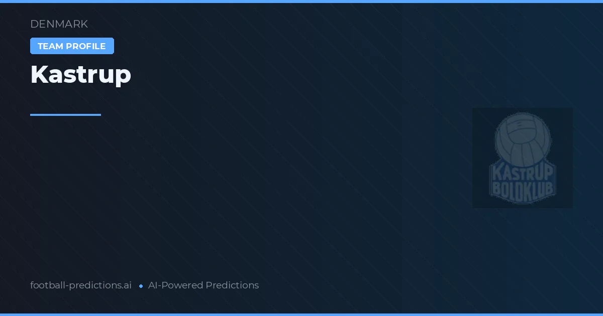 Kastrup Pronósticos y estadísticas