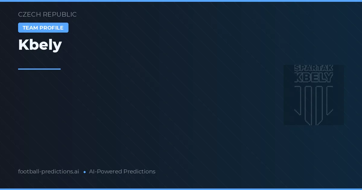 Kbely Pronósticos y estadísticas