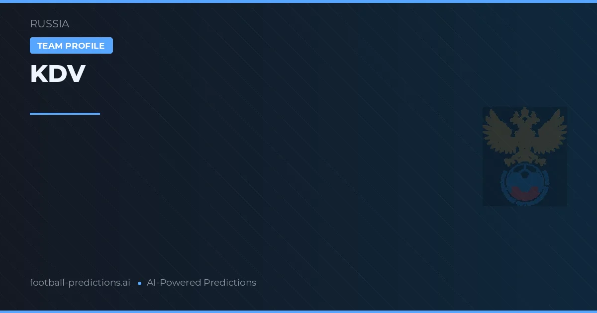 KDV Pronósticos y estadísticas