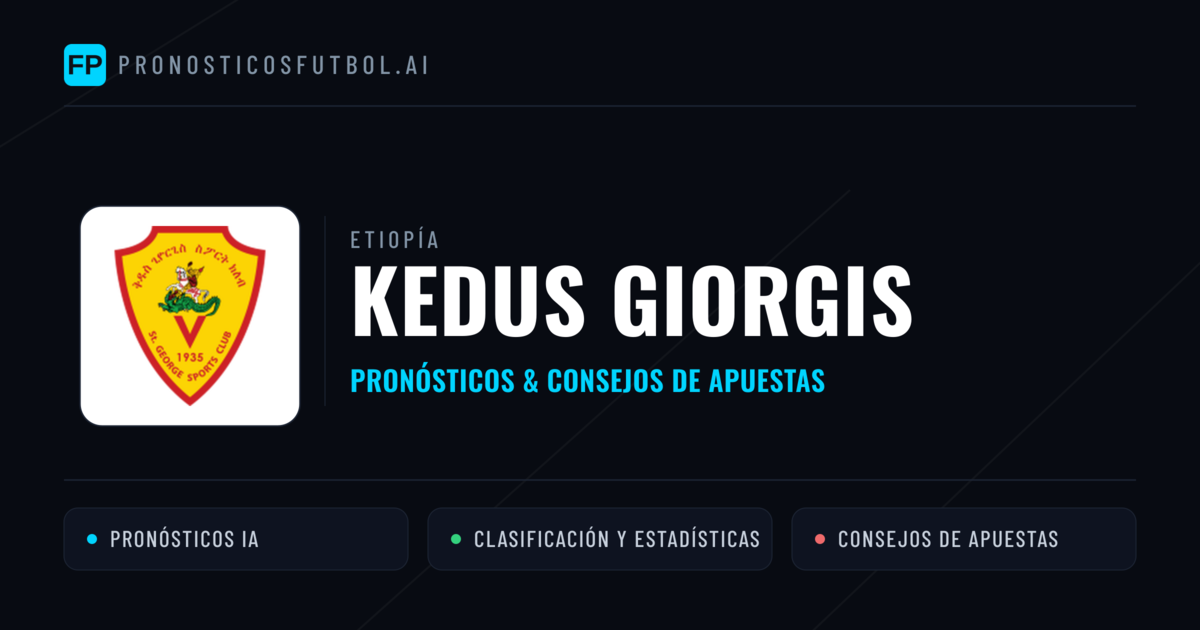 Kedus Giorgis Pronósticos y estadísticas