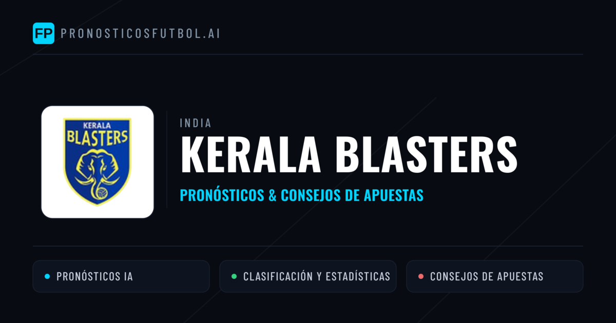 Kerala Blasters Pronósticos y estadísticas
