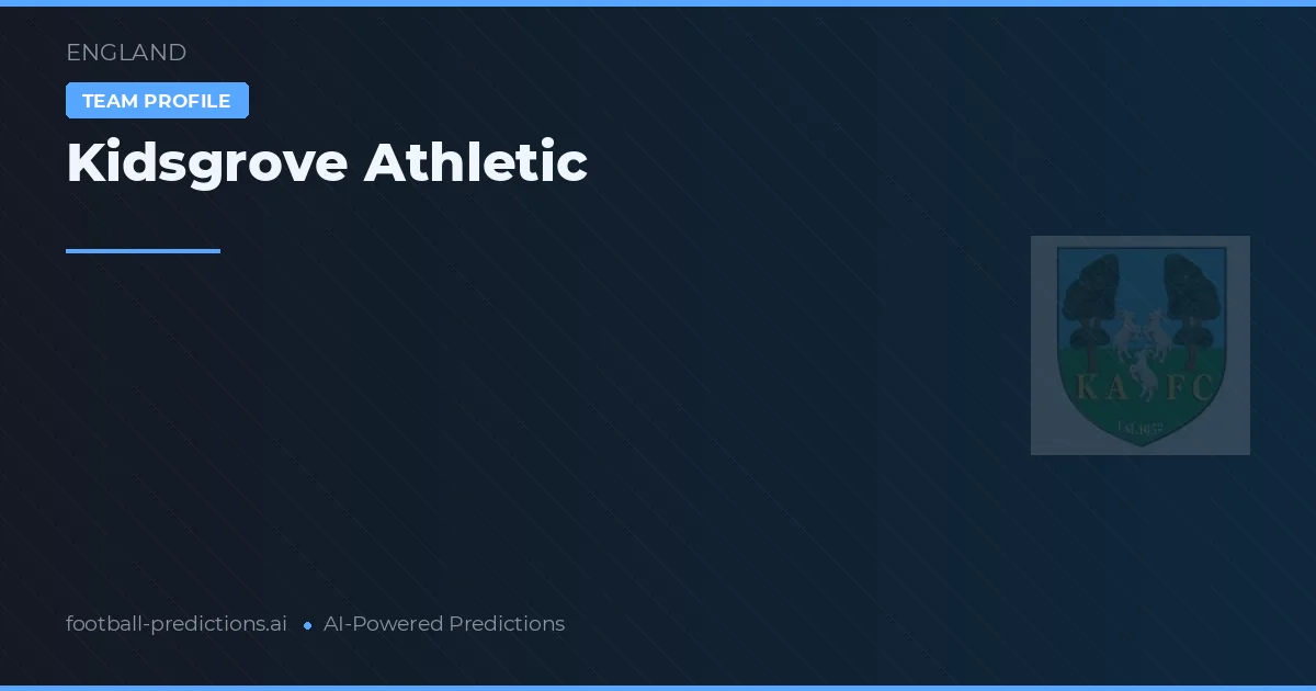 Kidsgrove Athletic Pronósticos y estadísticas
