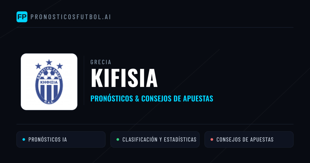 Kifisia Pronósticos y estadísticas