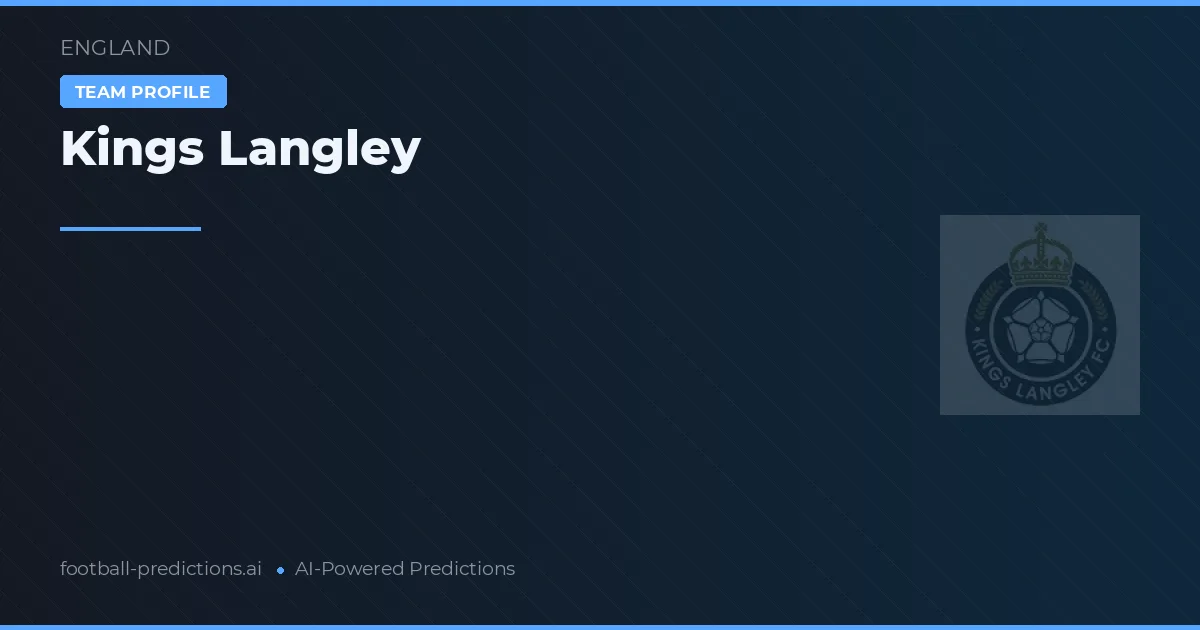 Kings Langley Pronósticos y estadísticas