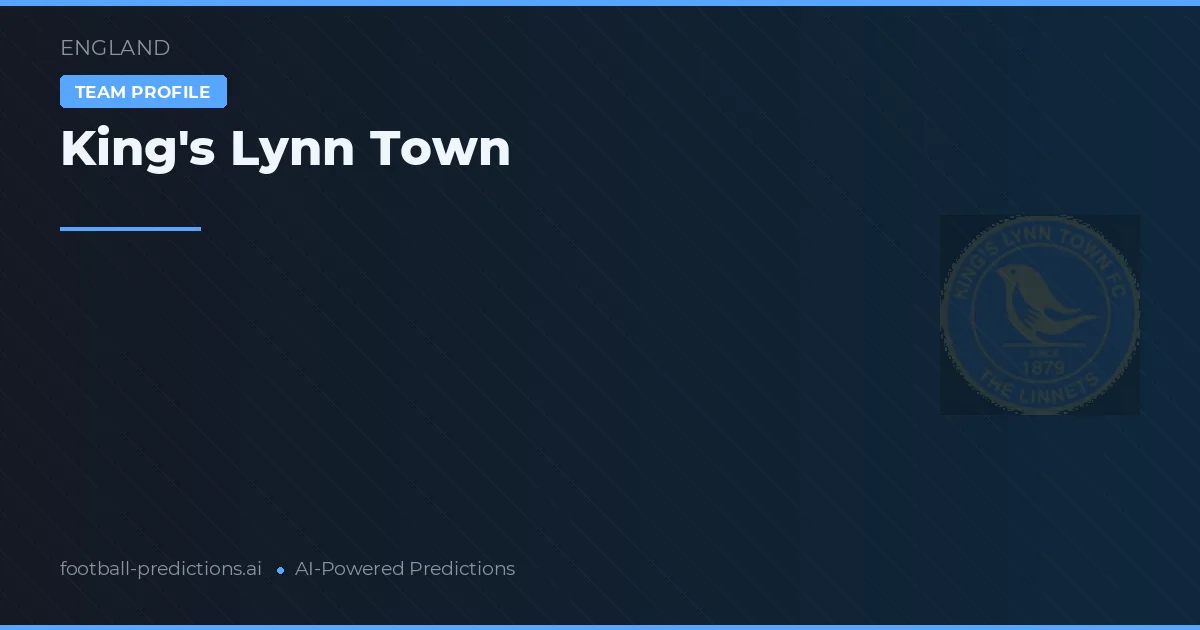 King's Lynn Town Pronósticos y estadísticas