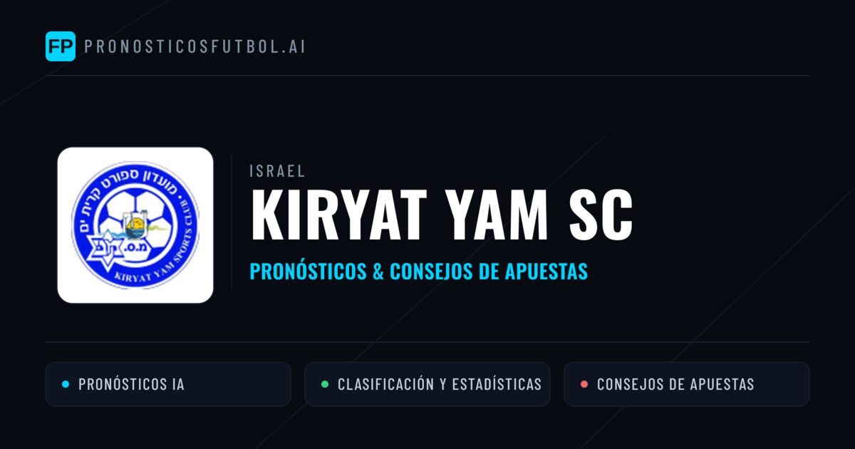 Kiryat Yam SC Pronósticos y estadísticas