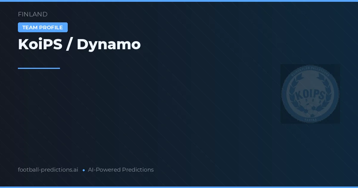 KoiPS / Dynamo Pronósticos y estadísticas