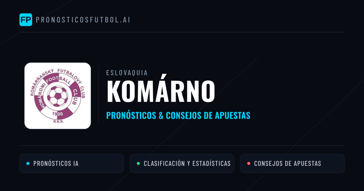 Komárno Pronósticos y estadísticas