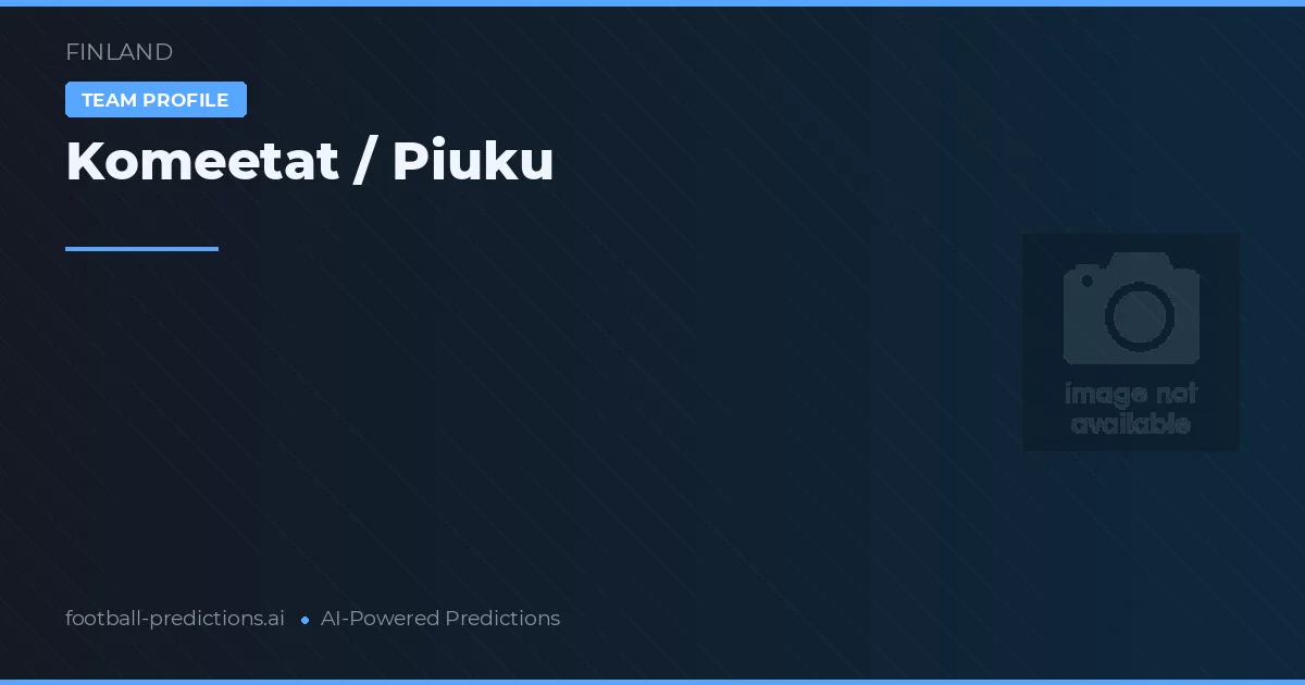 Komeetat / Piuku Pronósticos y estadísticas