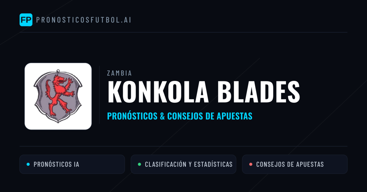 Konkola Blades Pronósticos y estadísticas