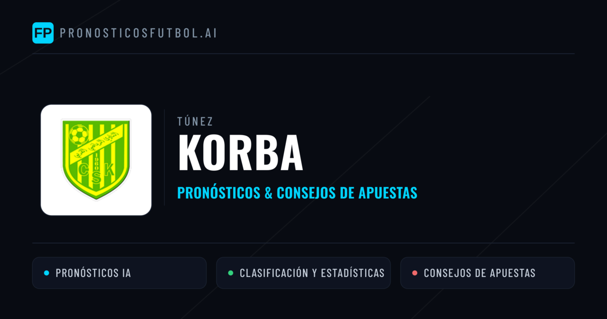 Korba Pronósticos y estadísticas