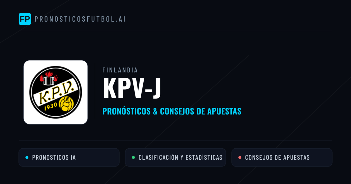 KPV-j Pronósticos y estadísticas