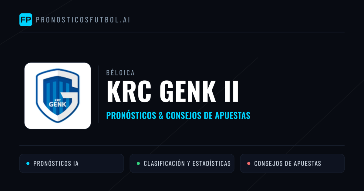 KRC Genk II Pronósticos y estadísticas