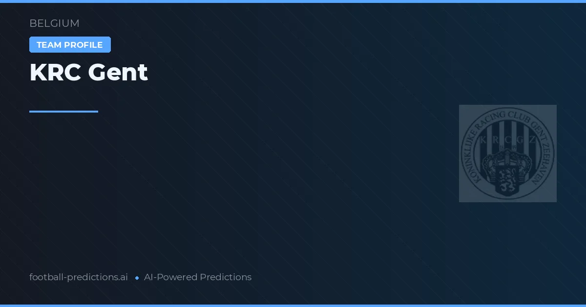 KRC Gante Pronósticos y estadísticas