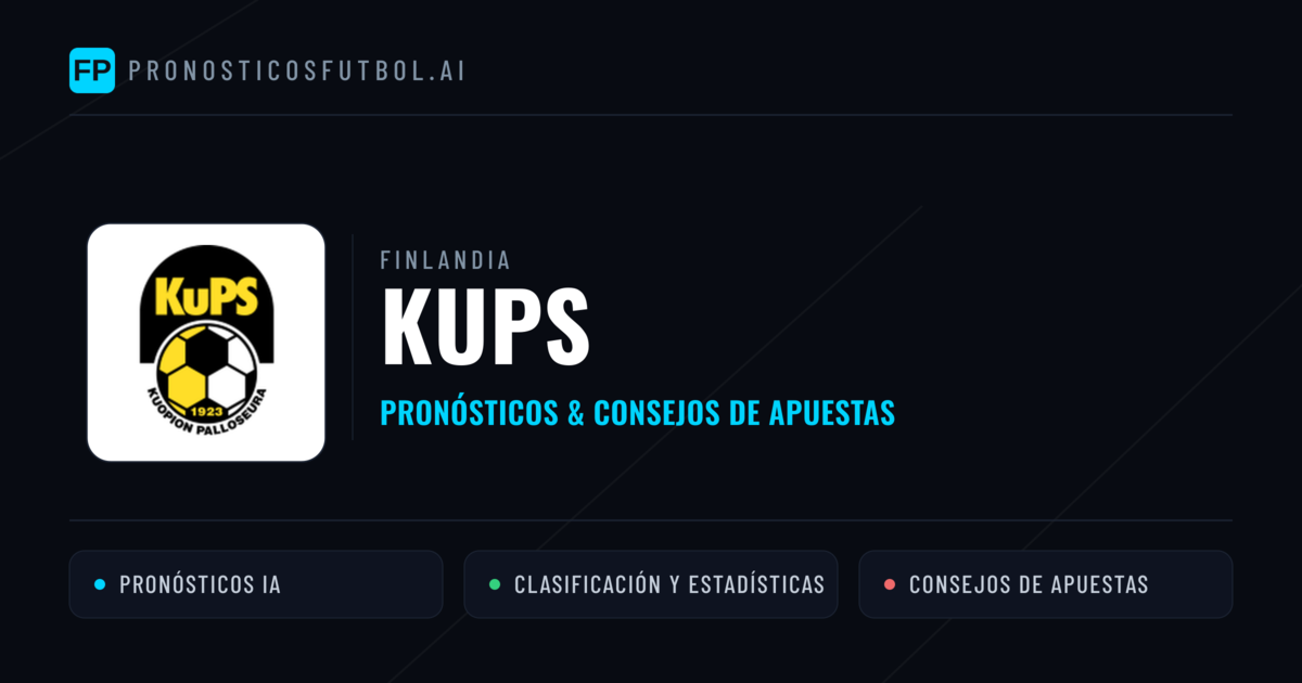 KuPS Pronósticos y estadísticas