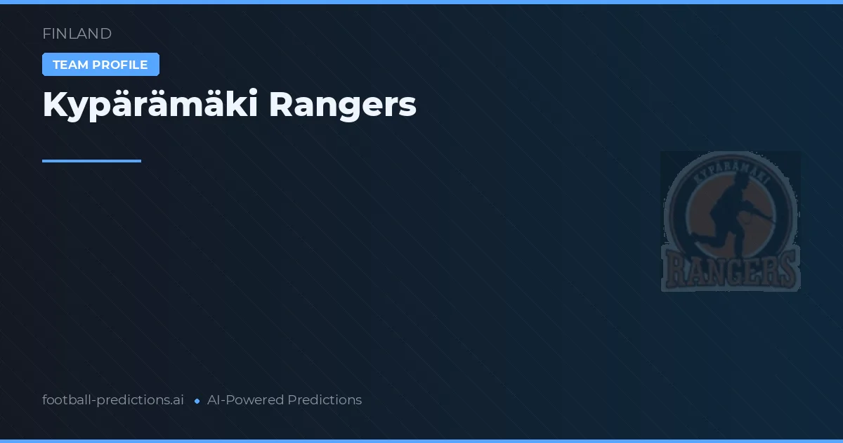 Kypärämäki Rangers Pronósticos y estadísticas