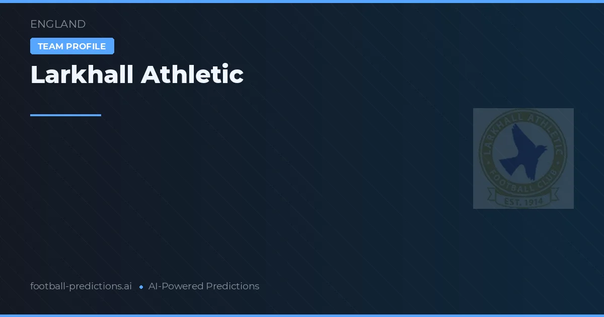 Larkhall Athletic Pronósticos y estadísticas