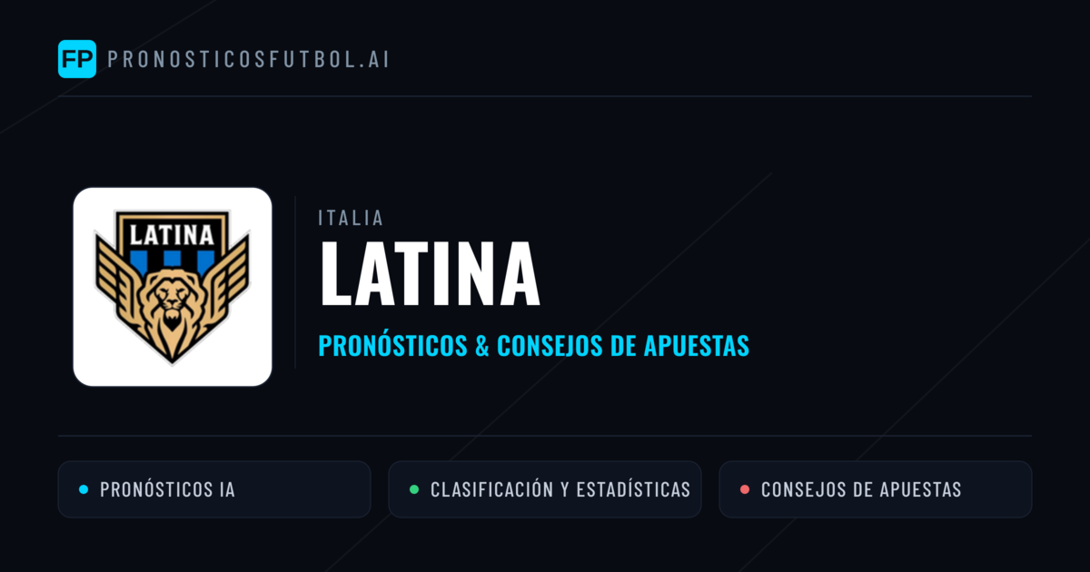 Latina Pronósticos y estadísticas