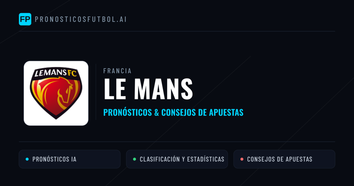 Le Mans Pronósticos y estadísticas
