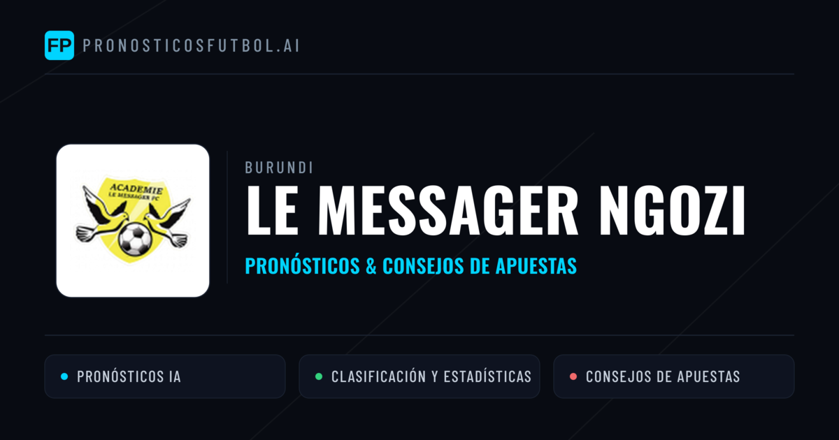 Le Messager Ngozi Pronósticos y estadísticas