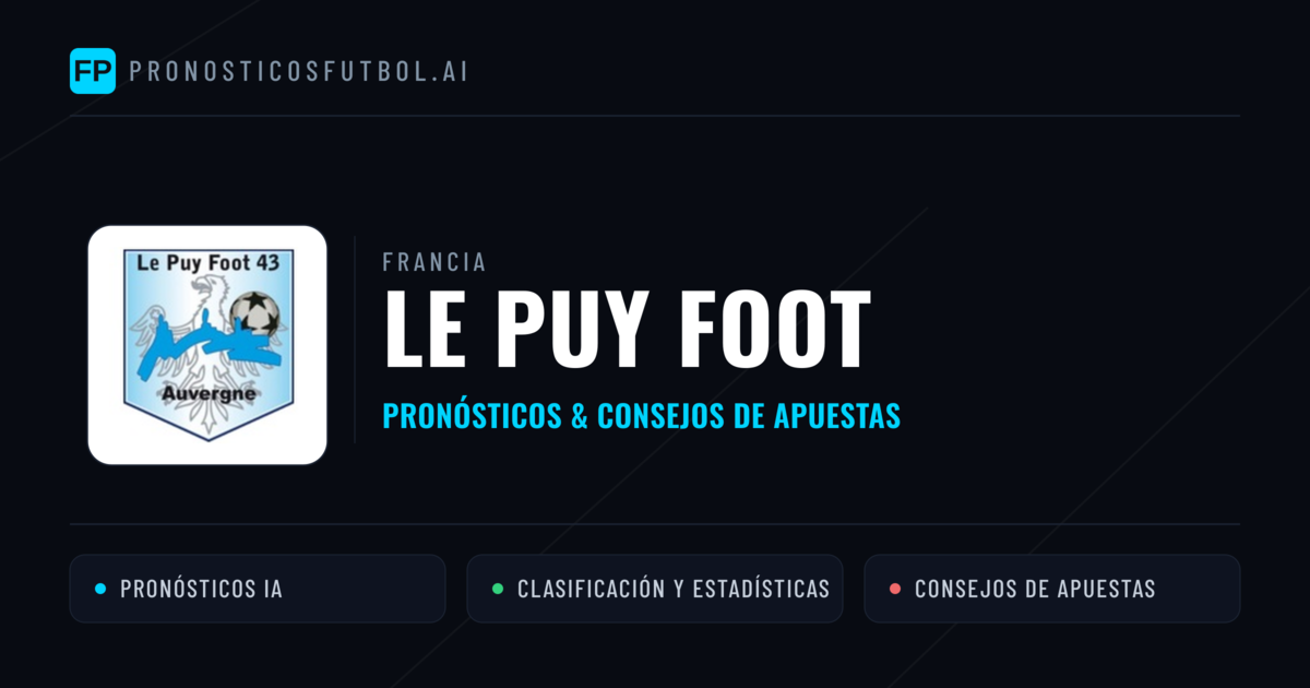Le Puy Foot Pronósticos y estadísticas