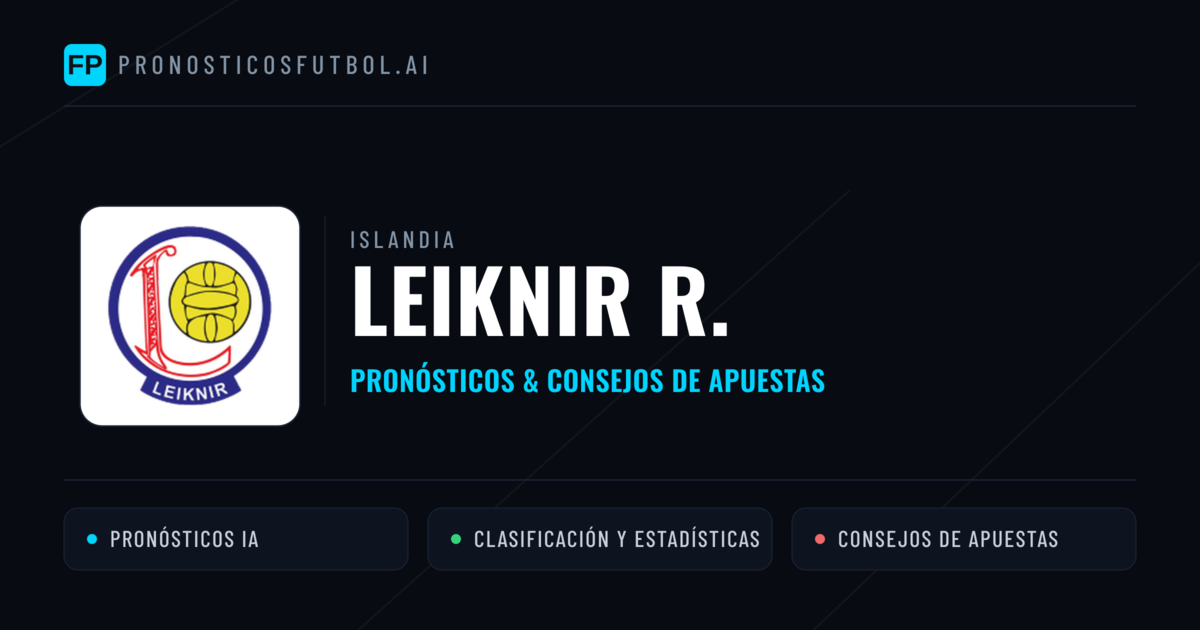 Leiknir R. Pronósticos y estadísticas