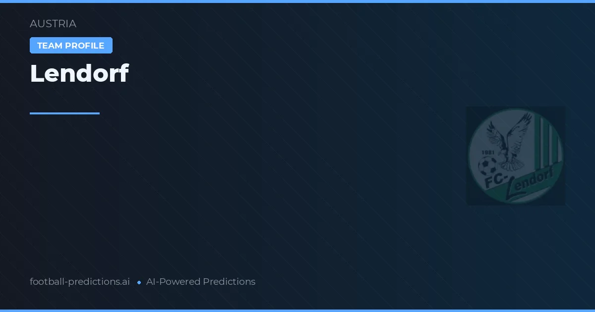 Lendorf Pronósticos y estadísticas