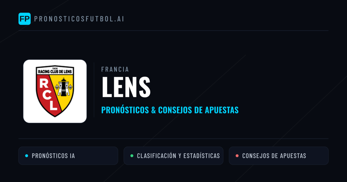 Lens Pronósticos y estadísticas