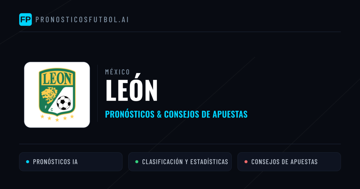 León Pronósticos y estadísticas