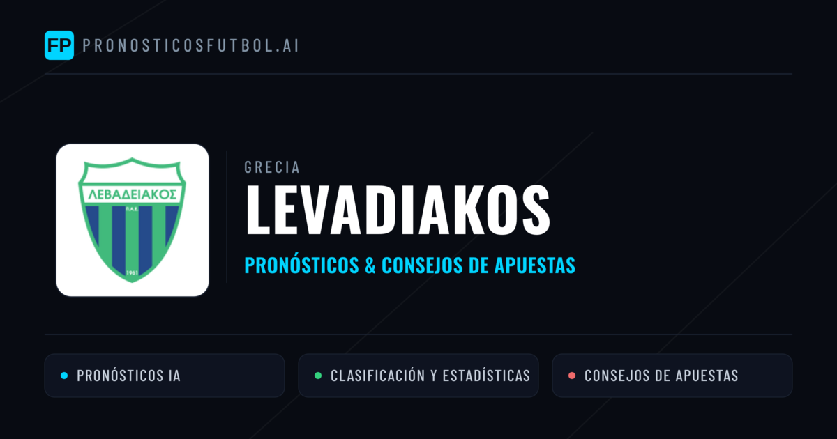 Levadiakos Pronósticos y estadísticas