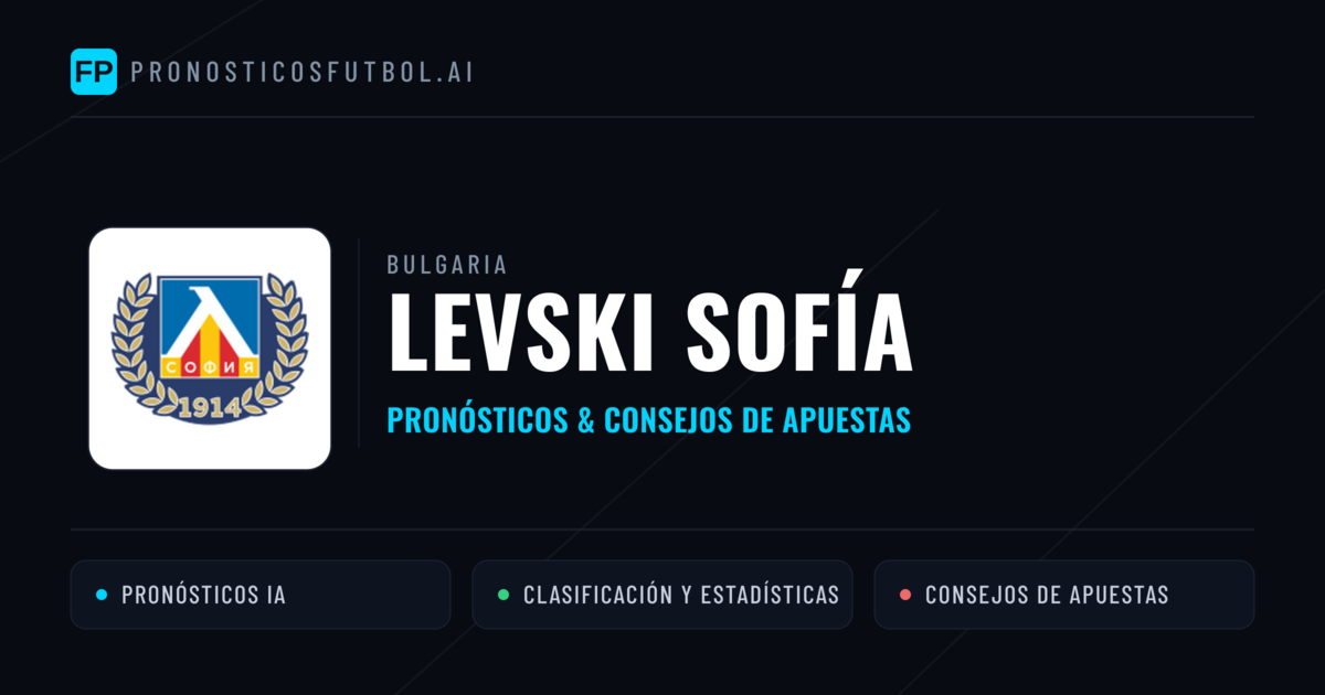 Levski Sofía Pronósticos y estadísticas
